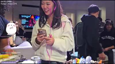 Birthday suprise for Extraemily at Esfand´s and Agent´s LAN party