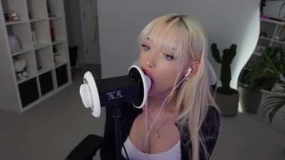 tysria ASMR new bangs ear licking