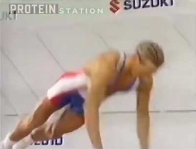 Magnus Schevin in 1993 before being worldly known for many kids as “Sportacus