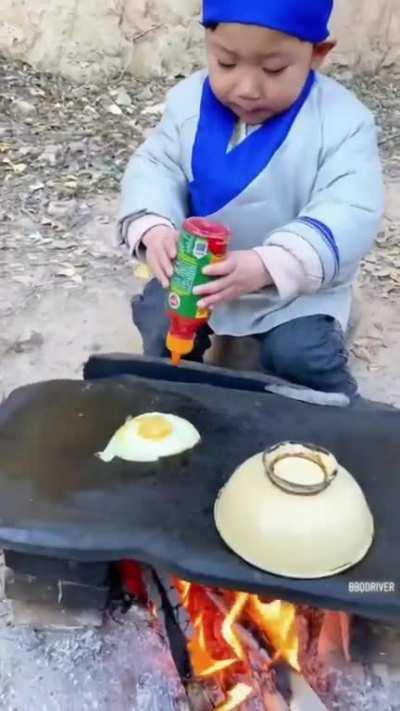 Great little kid chef