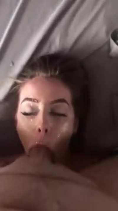 Cum Covered Throat Fucking