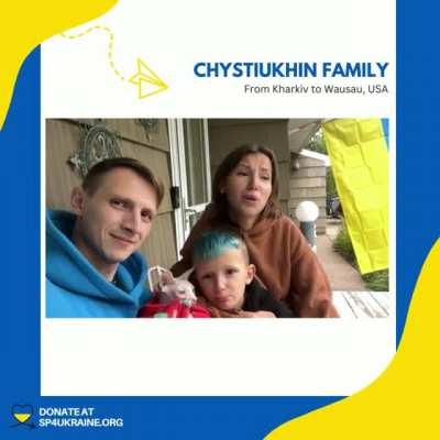 Safe Passage 4 Ukraine helped Anastasiia, Anton, Mark, and their cat Pushok go from a refugee camp in Poland to Wausau, Wisconsin. They lost everything in Kharkiv but not each other so we made sure their cat stayed with them too! Find out how to help at s