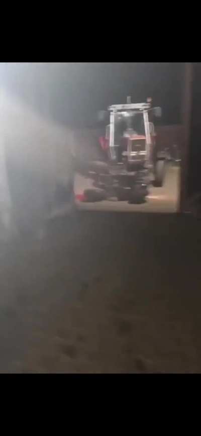 Regretting getting on the back of her quad