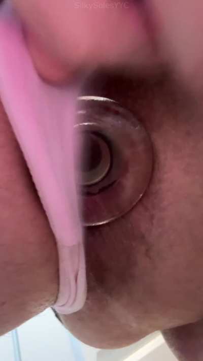 Caged and plugged for weekend chores