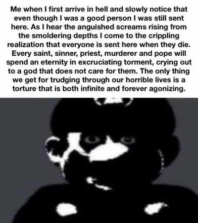 a burning eternity awaits us