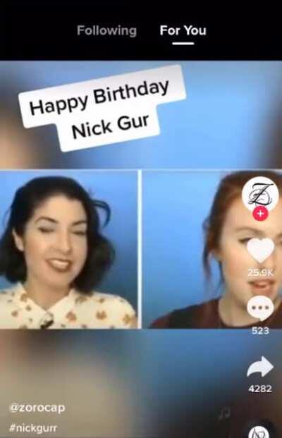 Happy Birthday, Nick Gurr!