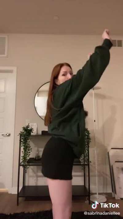 Sabrina's embarassed twerking