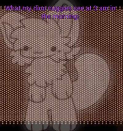 Silly goober waiting for the nuggies to be done :3