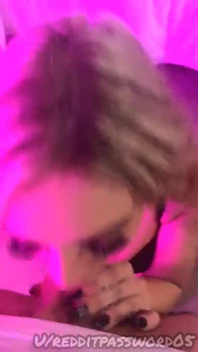 Kali Roses Deepthroating 10 Inch Cock And Swallowing