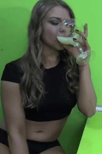 She's a drink champ, but this is too far!