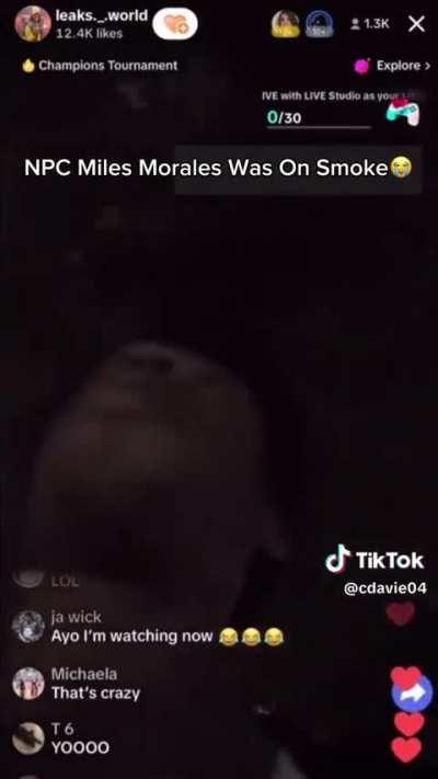 This nigga done broke character