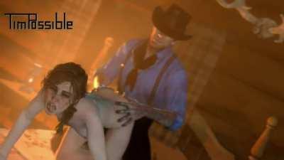 Arthur Morgan and Sadie Adler doggystyle