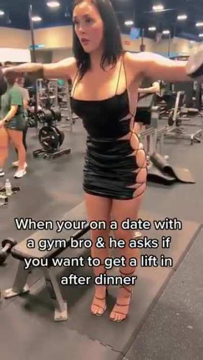 Overdressed at the gym