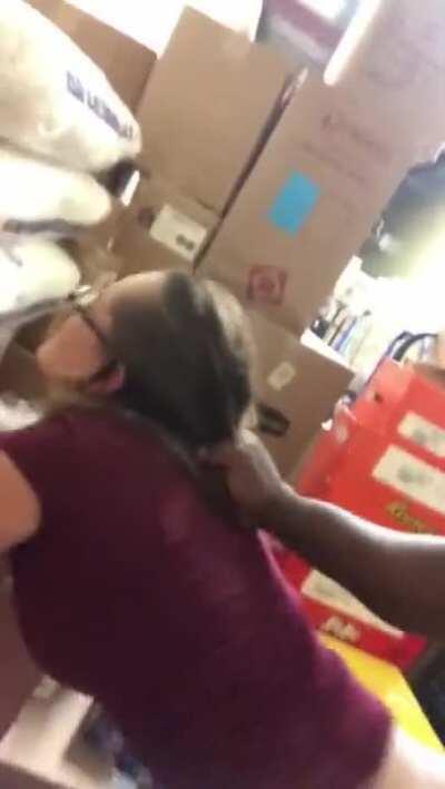 Banging coworker in storageroom