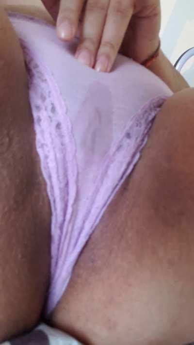 So horny I rubbed my clit on my panties till I came