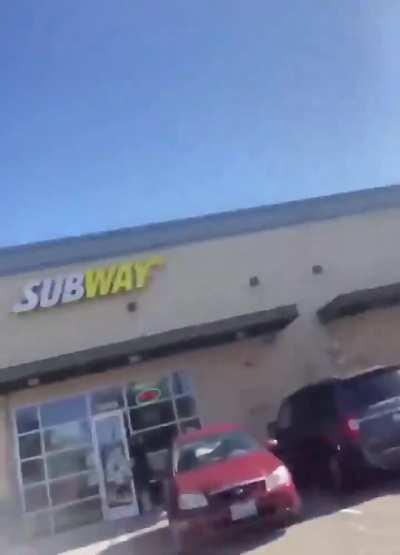 Facial outside Subway