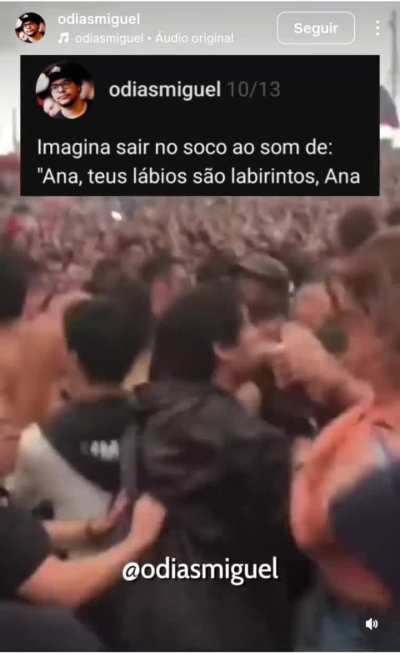 Qualquer dia vou fazer isso no show de Djavan.