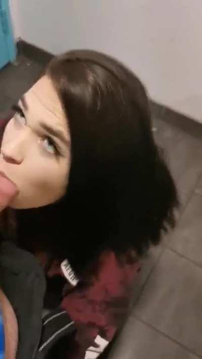 Spent my 22nd birthday sucking dick in the bar bathroom 🤫