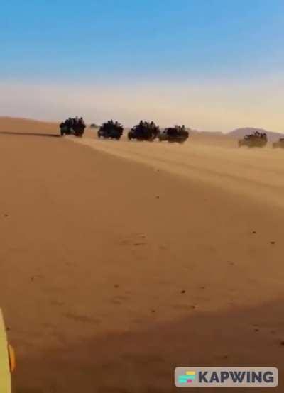 Together we shall ride to Khartoum, shiny and chrome!