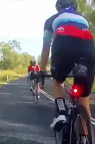 Wrong short colour, wrong bike size, wrong helmet shape.