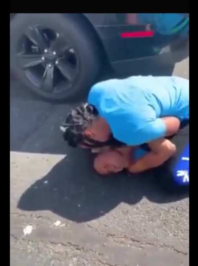 Girl gets a nice spit to the face 