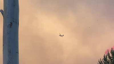 A video of the fires and the air support