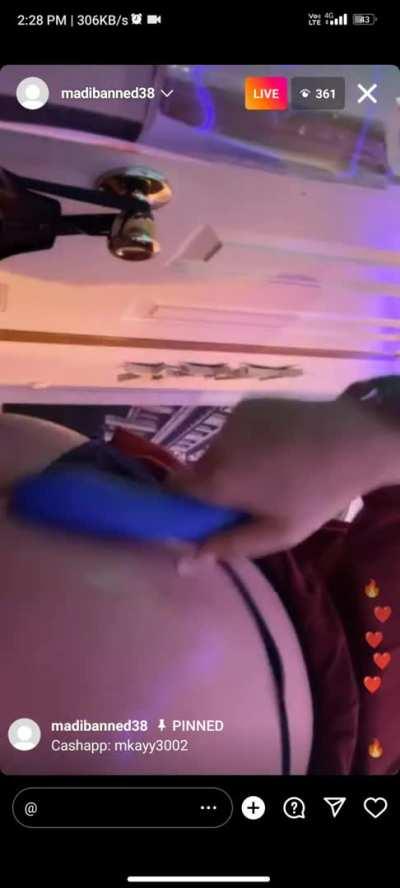 madibanned oiled ass with dildo