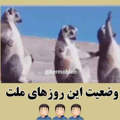 وضعیت این روزای ملت
