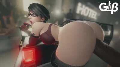 Bayonetta's Ass Takes A Hard Pounding (GeneralButch) [w/ sound]