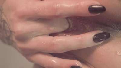 masturbating in the shower