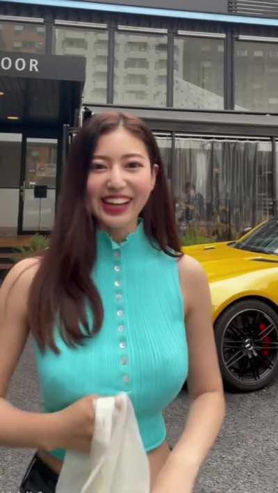 Pretty japanese in a tight top