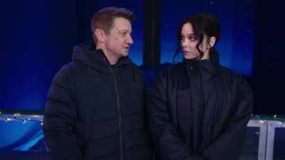 Special message from Jeremy Renner and Hailee Steinfeld about teamwork