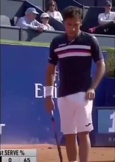 Do not make eye contact and he will think it was someone else