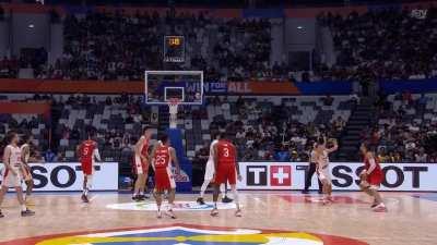 [Highlight] Dillon Brooks splashes the buzzer beater step-back three to close the half