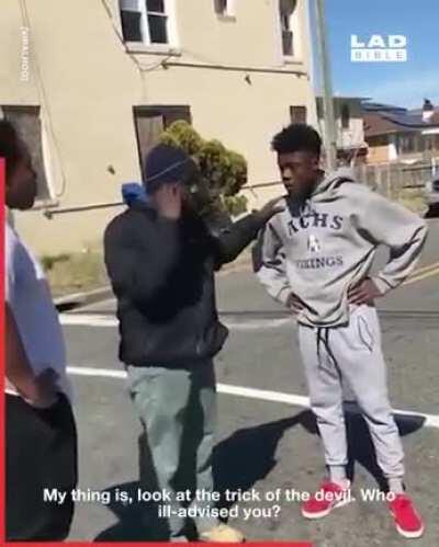 Awe-Inspiring Moment Stranger Interrupts Fight With Lesson On Respect. We need a few more men like this in the world......