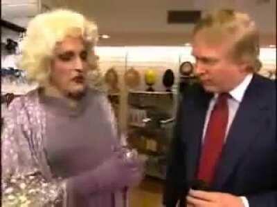 Drag queen Rudy Giuliani freaks out after being motorboated by a sexual predator