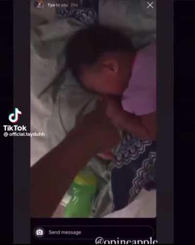 Unrelated: this baby need to be taken from her