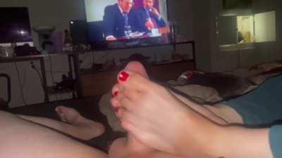 Finishing him with my feet 😇
