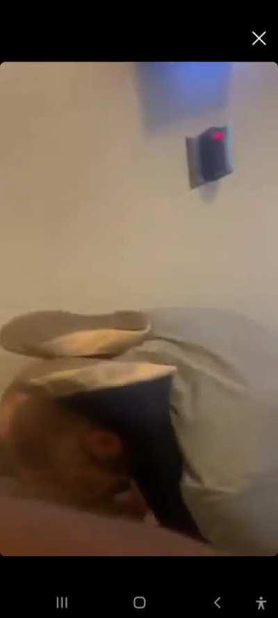 Homeless Couple Having Sex in my Apartment Walkway