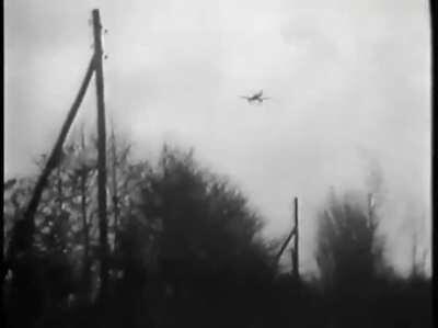 View from the ground of Soviet IS-2 tanks engaged by a Ju 87G armed with 37mm cannon in early 1945