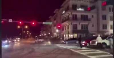 Another video of the truck hitting a pole.