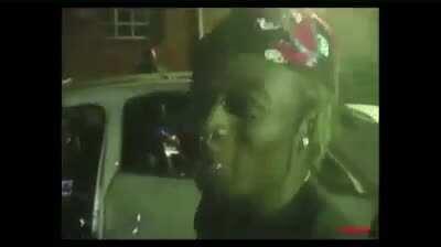 Rocky and Uzi freestyling while metro was playing beats in the car