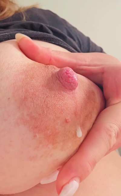 You can have some, but you have to lick my hands clean too