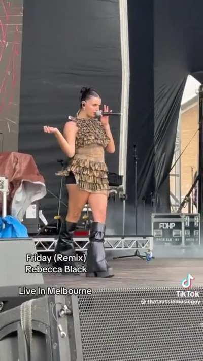 When Rebecca Black started her career, do you think this is the progression she expected?