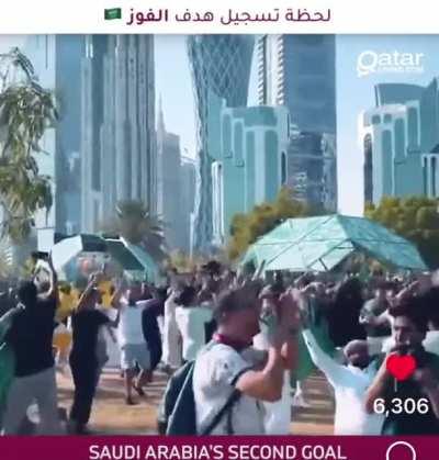 Moments of joy over here, congrats KSA!