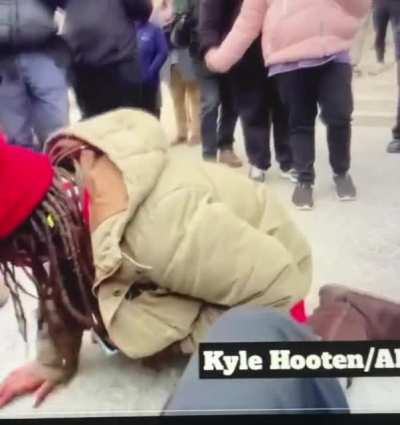 Protester at Rittenhouse trial screams 