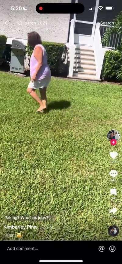 PLASTERED boomer demands green cards from immigrant us citizen workers, tries to push one off ladder, declares she pays $475,000 a month…