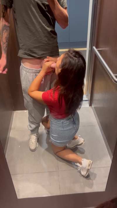 I went down in the lift literally