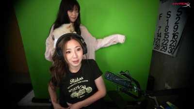 Leslie and Miyoung freezing