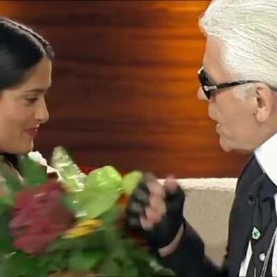 Salma Hayek Epic Clevage in German costume